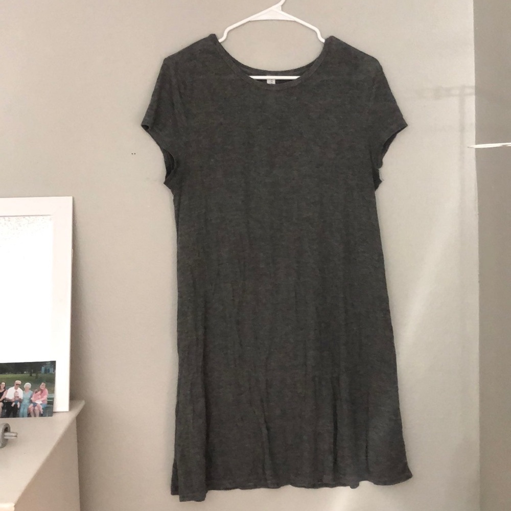 Gray T-Shirt dress